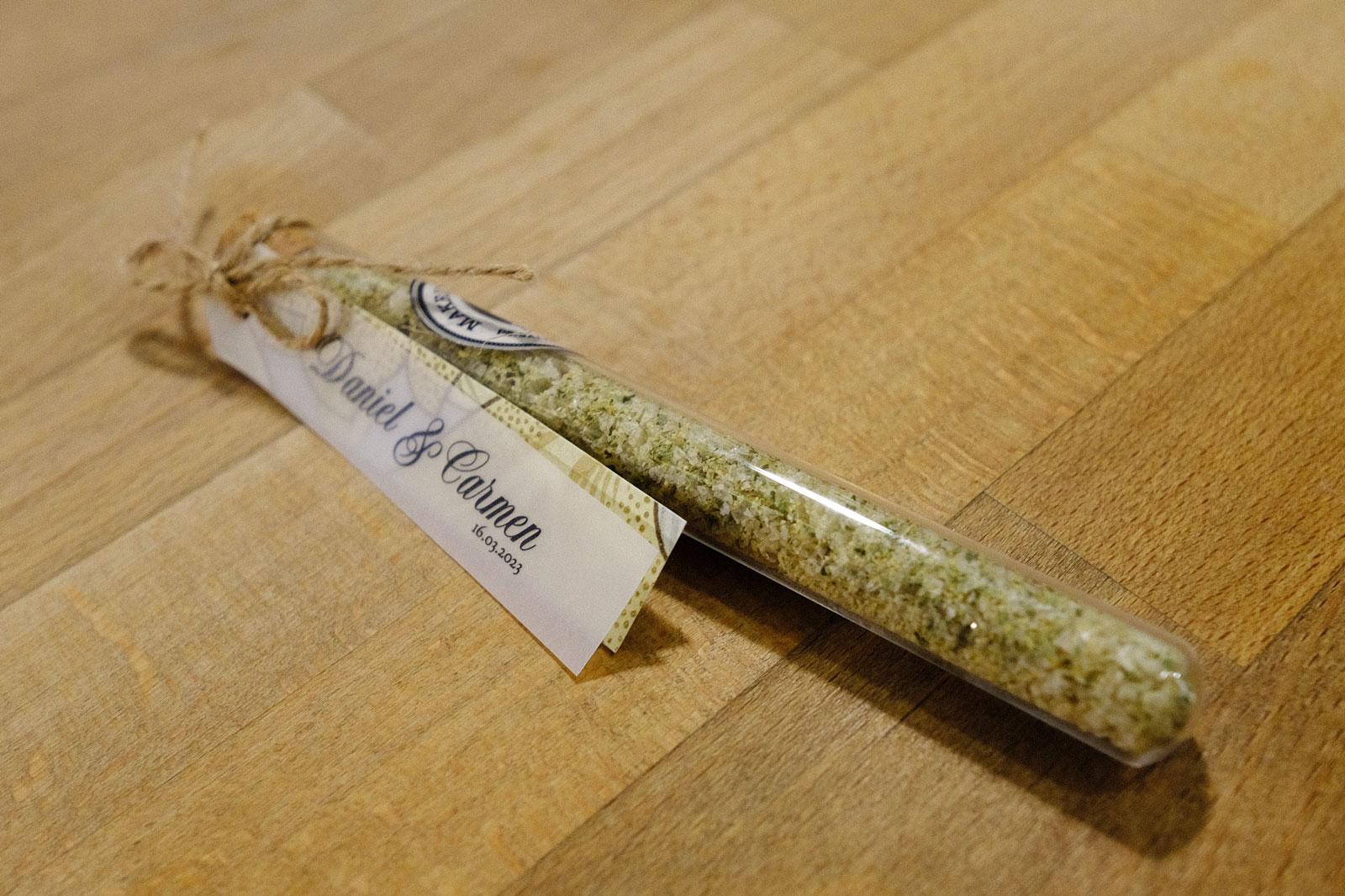 Salt wedding favour
