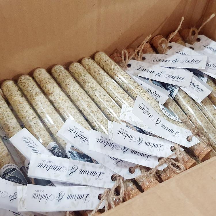 Test Tube Wedding Favours